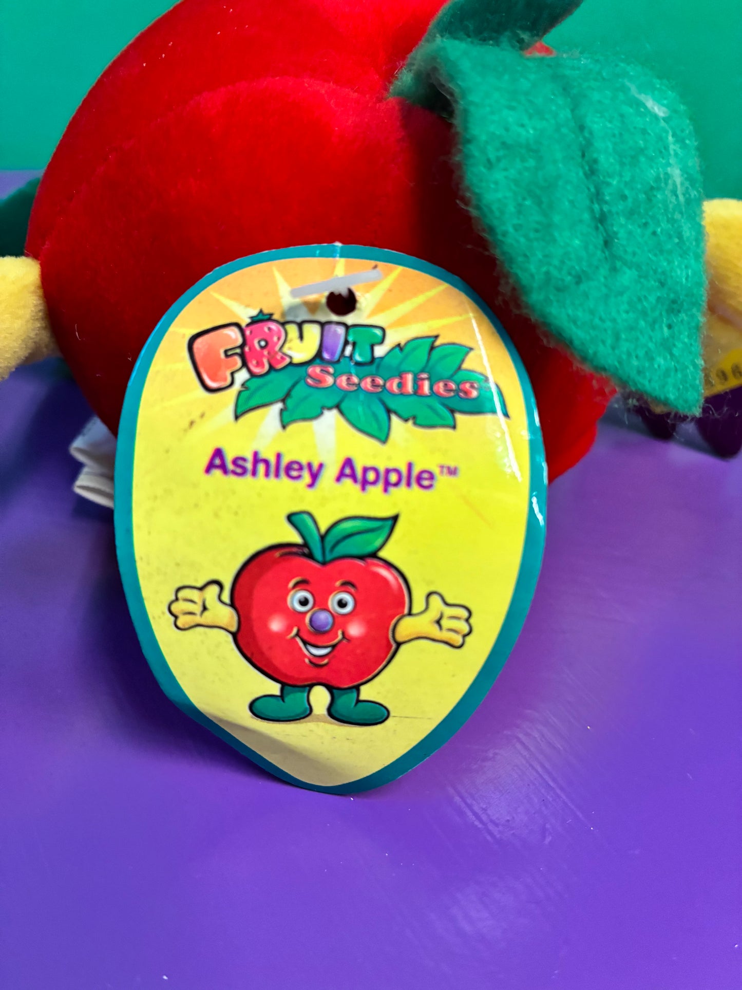 1990's・Fruit Seedies・Ashley Apple・Beanbag Plush / フルーツシーディーズ・りんご・ぬいぐるみ