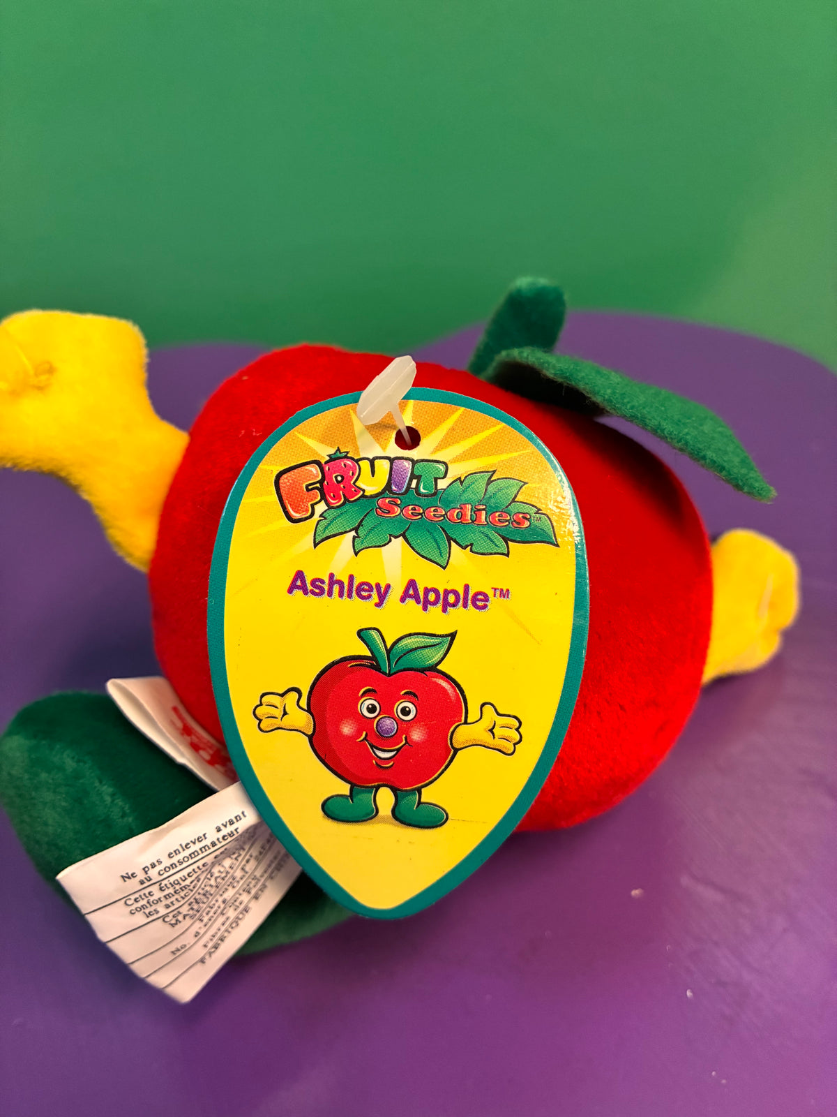 1990's・Fruit Seedies・Ashley Apple・Beanbag Plush / フルーツシーディーズ・りんご・ぬいぐるみ