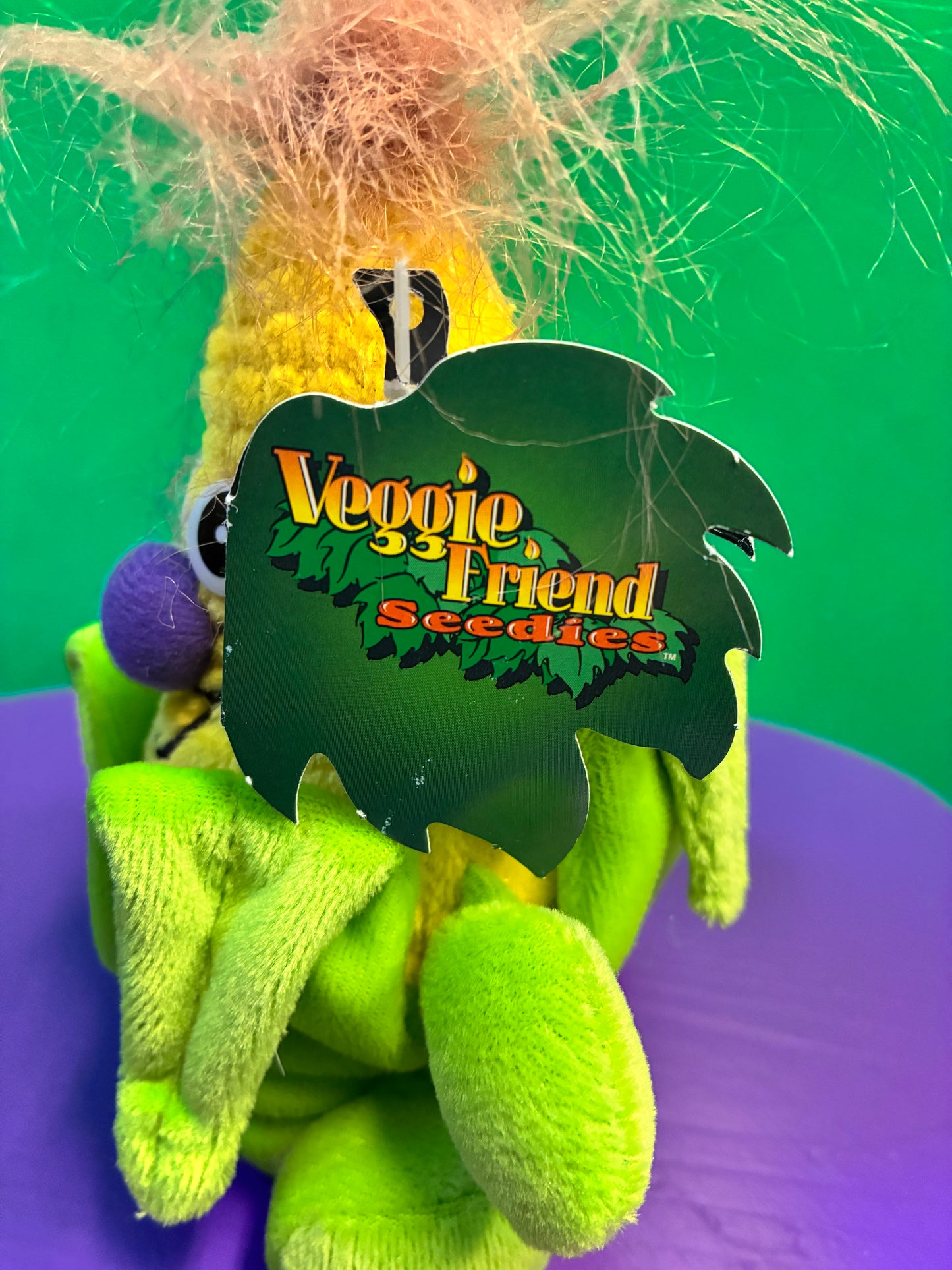 1990's・Veggie Friend Seedies・Corny on the Cob・Beanbag Plush / ベジフレンズ・とうもろこし・コーン・ぬいぐるみ
