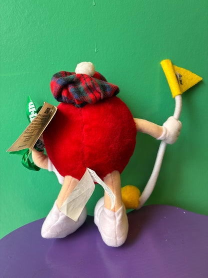 2001・M&M’S・Red・Golfer・Plush / エムアンドエムズ・レッド・ゴルファー・ぬいぐるみ