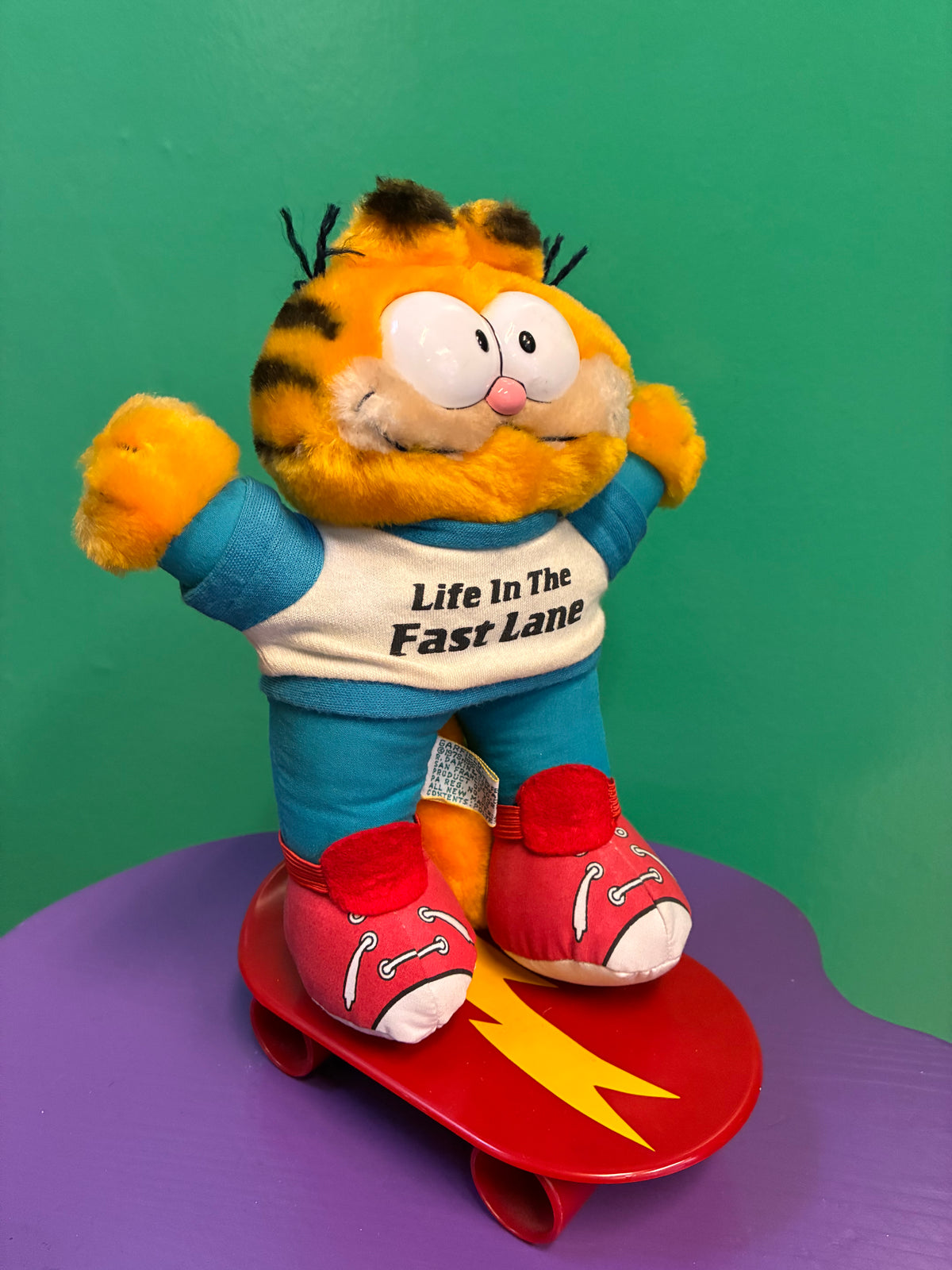 1980's・Dakin・Garfield・Skateboard・Plush /ビンテージ・ガーフィールド・スケボー・スケーター・ぬいぐるみ