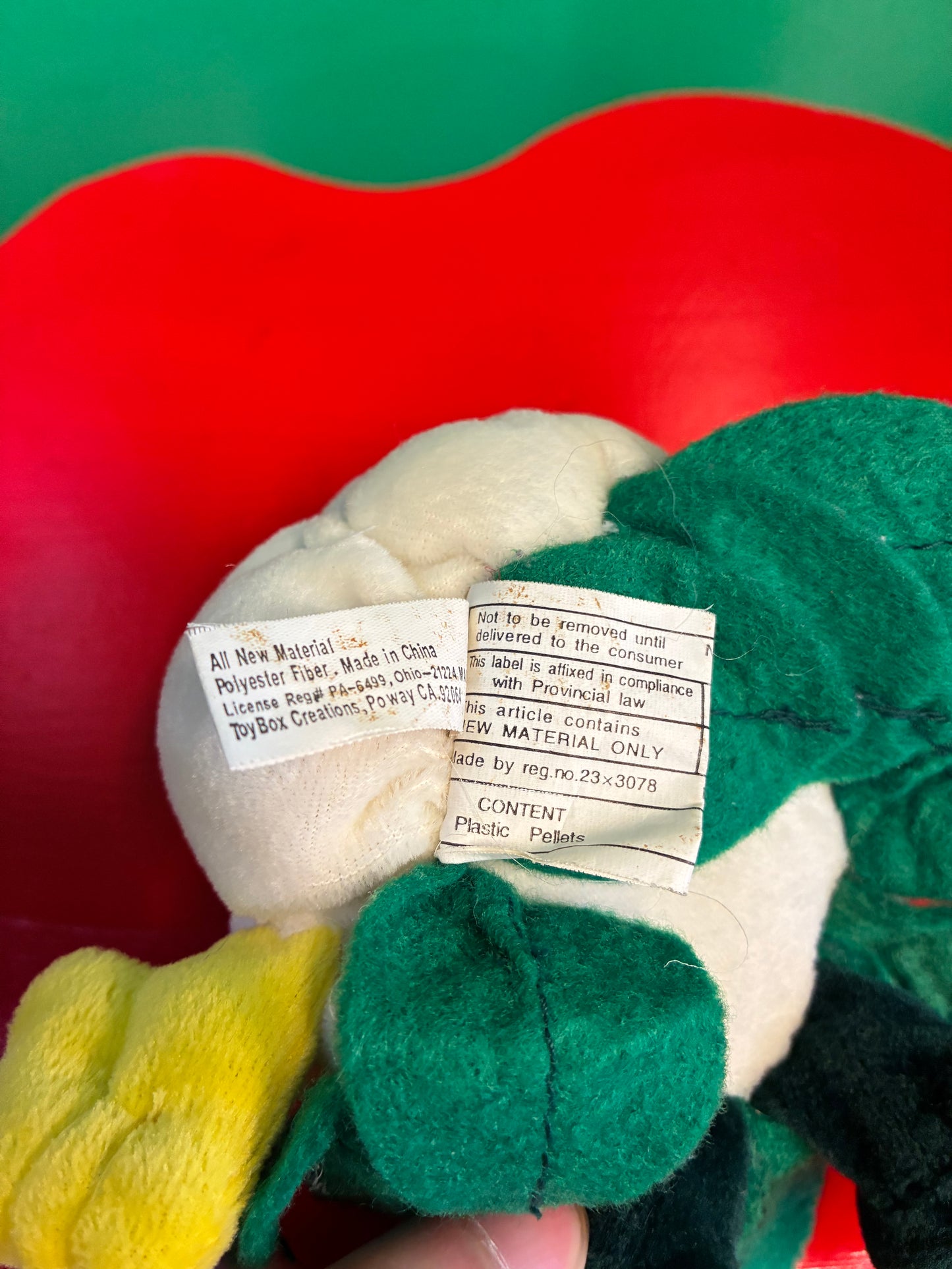 1990's・Veggie Friend Seedies・Collie Flower・Beanbag Plush / ベジフレンズ・カリフラワー・ぬいぐるみ