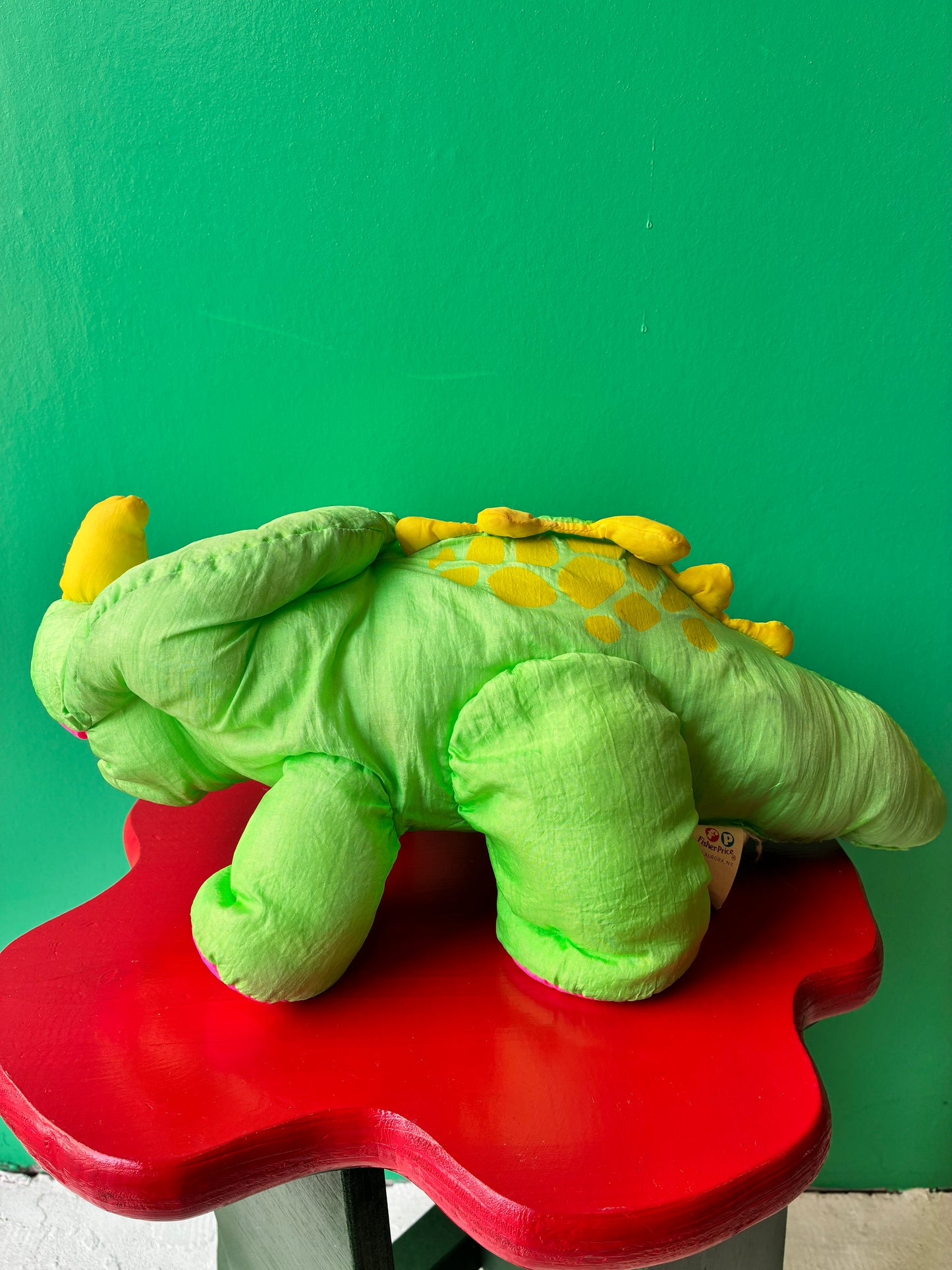 1992・Dino Roars・Fisher-Price / フィッシャープライス・ディノロアーズ・トリケラトプス・ぬいぐるみ