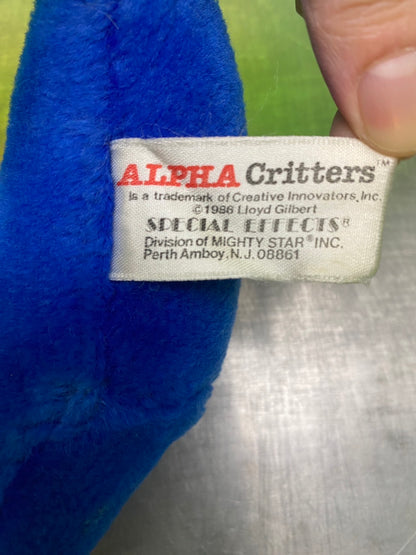 1986・Alpha Critters・Seapoon・Alphabet・Plush / アルファクリッターズ・アルファベット・シープーン・ぬいぐるみ