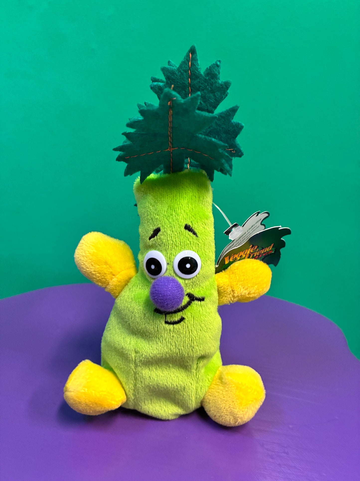 1990's・Veggie Friend Seedies・Crunchy Celery・Beanbag Plush / ベジフレンズ・セロリ・ぬいぐるみ