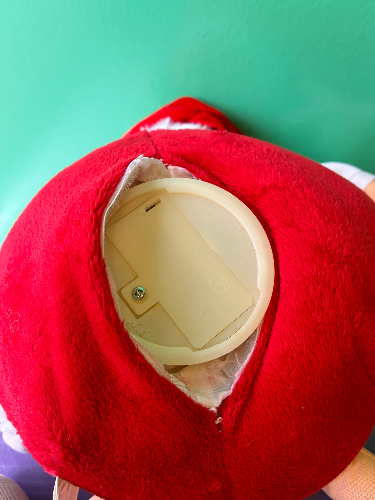 Gemmy・M&M’S・Red・Singing Santa Hat・Plush / エムアンドエムズ・レッド・クリスマス・サンタ・トーキング・ぬいぐるみ