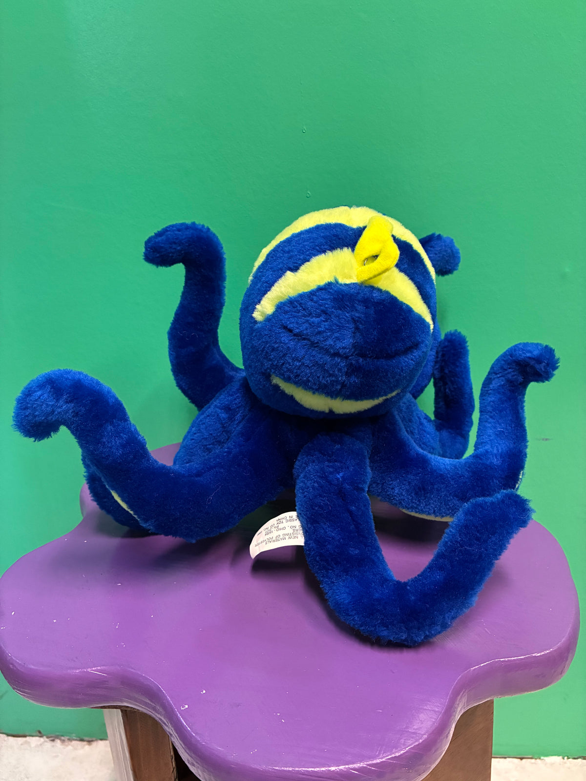Classic Toy Co.・Blue Octopus・Plush / クラシックトイカンパニー・ビンテージ・ブルー・タコ・ぬいぐるみ
