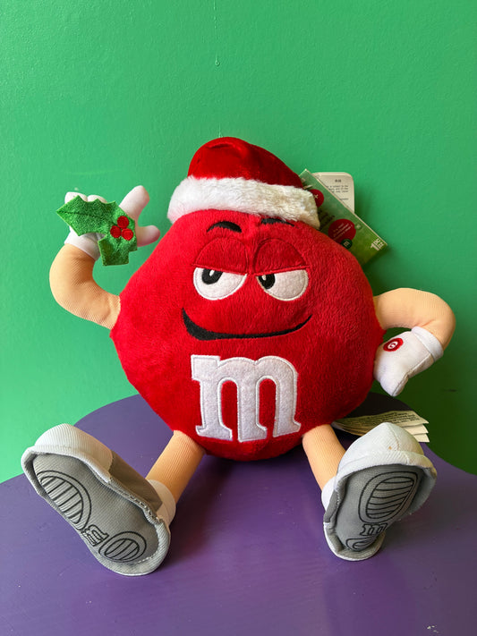 Gemmy・M&M’S・Red・Singing Santa Hat・Plush / エムアンドエムズ・レッド・クリスマス・サンタ・トーキング・ぬいぐるみ