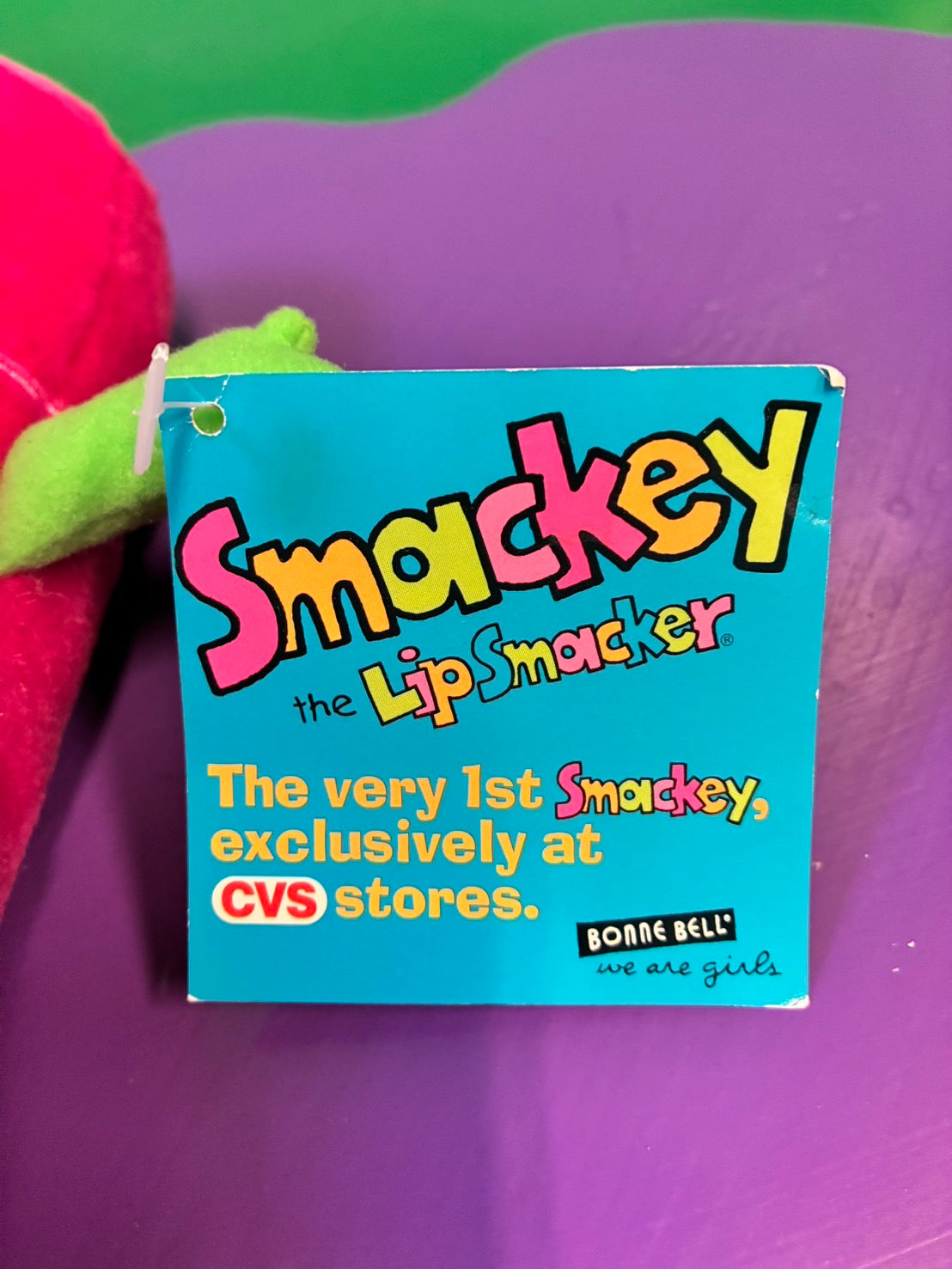 1999・Bonne Bell・Smackey the Lip Smacker・Plush / ボンベル・スマッキー ザ リップスマッカー・ぬいぐるみ