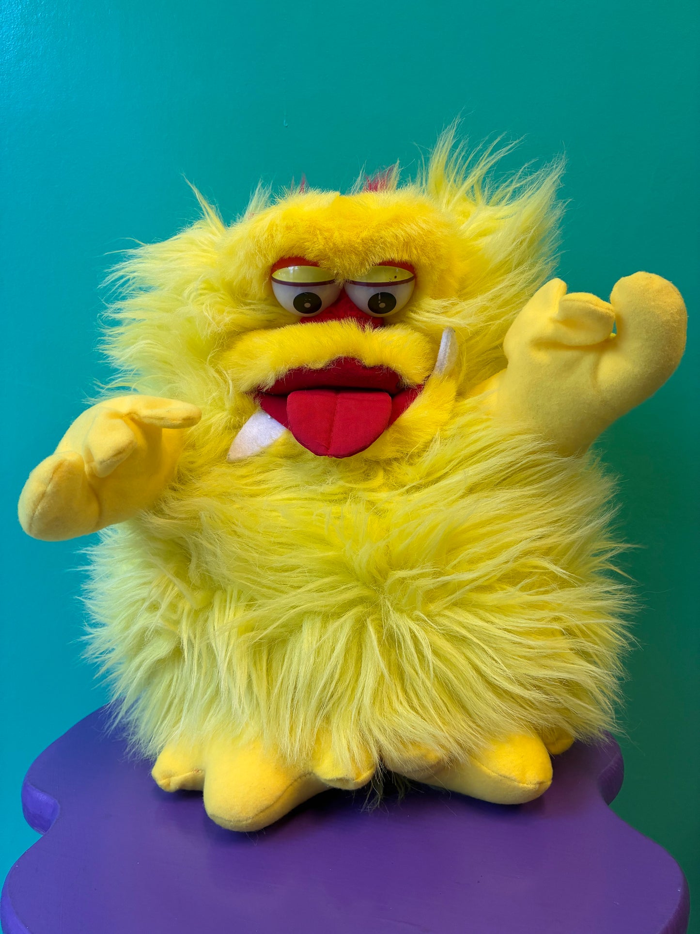 1987・Vintage・Furbles Monster・Yellow・Yangjee / ファーブルズ・イエロー・ヤンジー・パペット・ぬいぐるみ