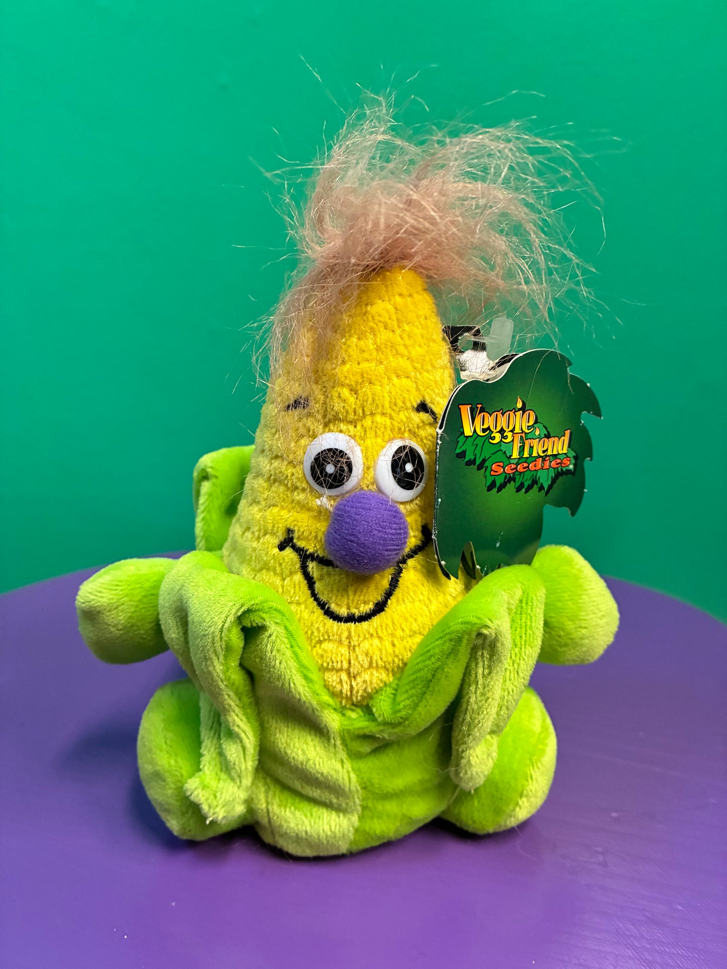 1990's・Veggie Friend Seedies・Corny on the Cob・Beanbag Plush / ベジフレンズ・とうもろこし・コーン・ぬいぐるみ