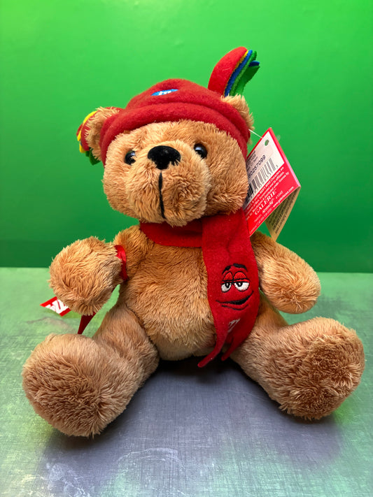 Galerie・M&M’S・Bear・Red・Plush / エムアンドエムズ ワールド・熊・ベアー・レッド マフラー・ぬいぐるみ