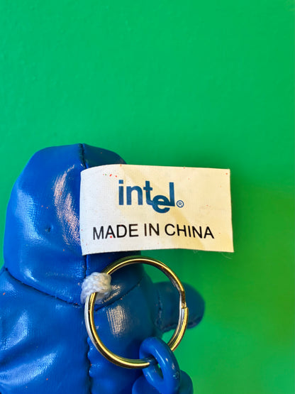 1997・intel・Bunny People・Blue / インテル・バニーピープル・ブルー・ぬいぐるみキーチェーン