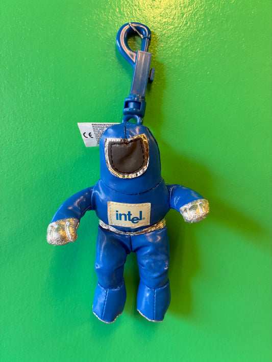 1997・intel・Bunny People・Blue / インテル・バニーピープル・ブルー・ぬいぐるみキーチェーン