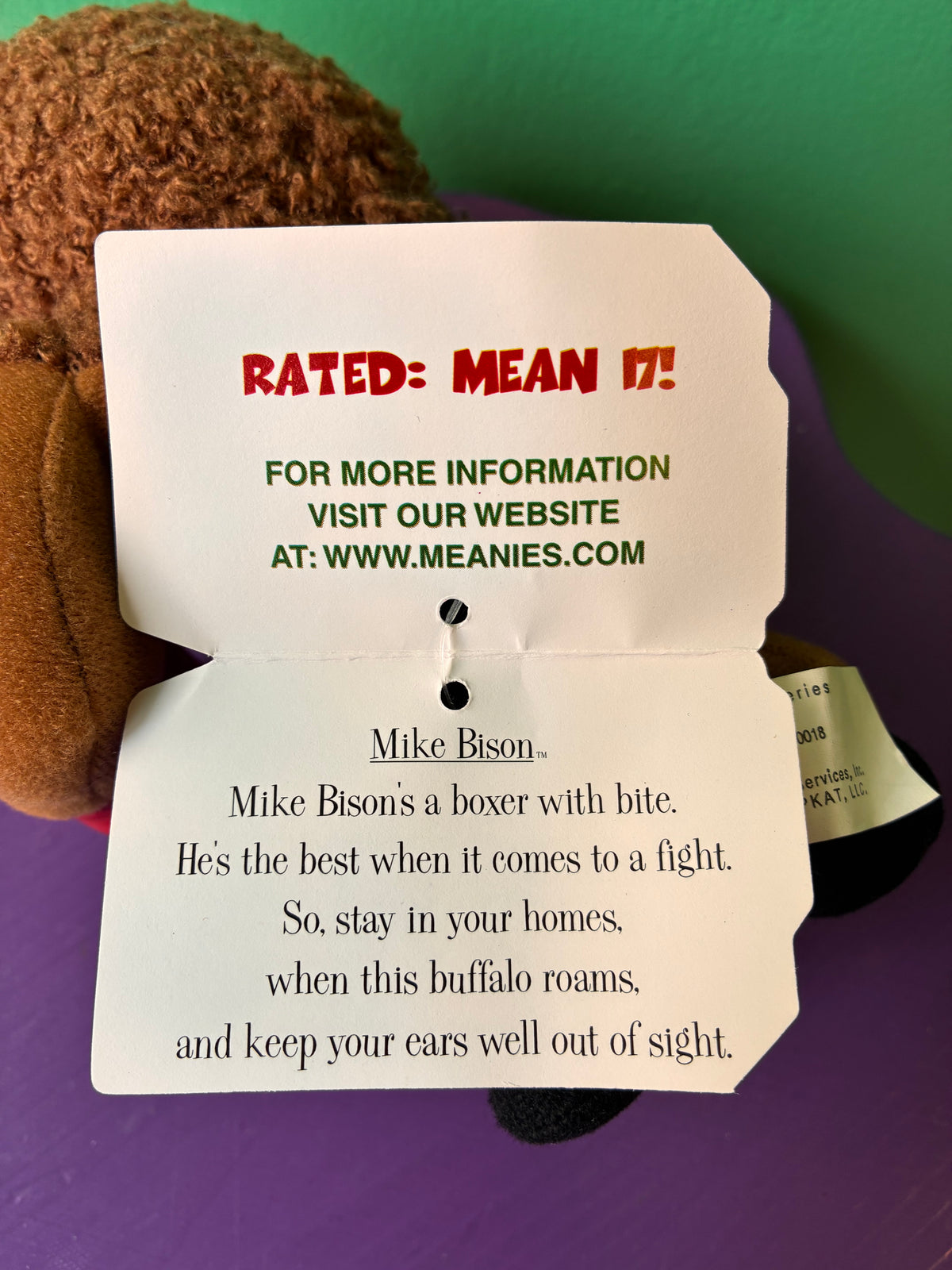 Meanies・Mike Bison・Plush / ミーニーズ・マイク バイソン・マイク タイソン・ぬいぐるみ