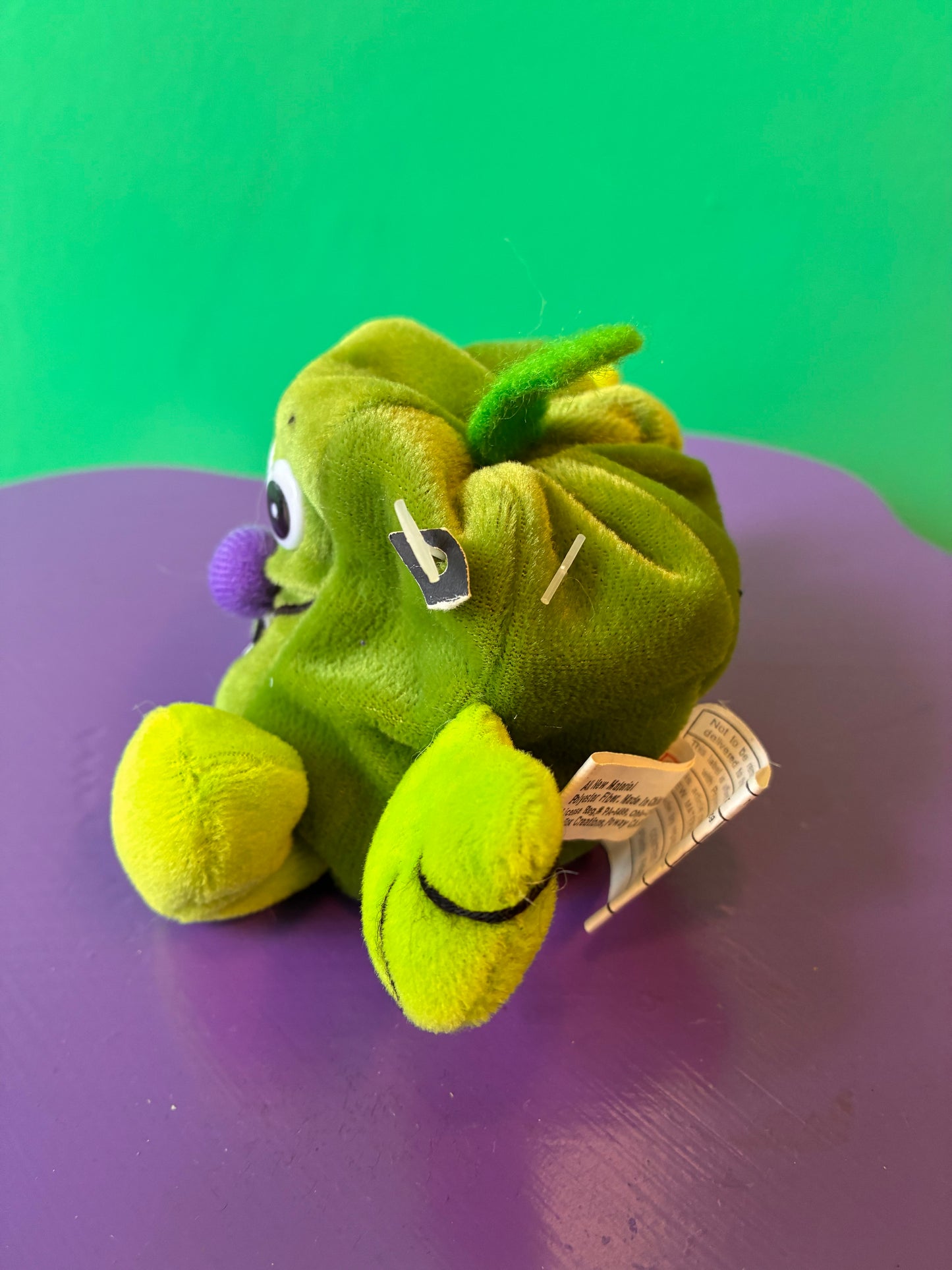 1990's・Veggie Friend Seedies・Belle Pepper・Beanbag Plush / ベジフレンズ・ピーマン・ぬいぐるみ