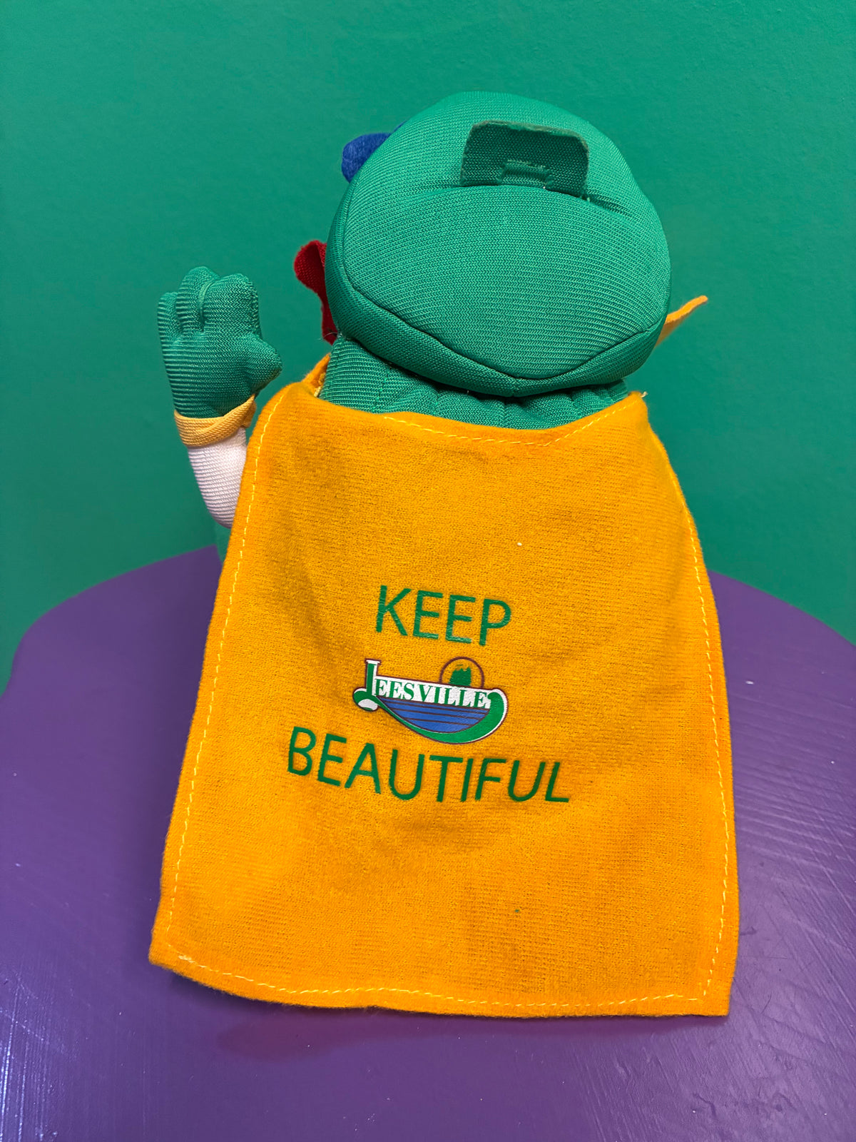 Keep Leesville Beautiful・Trash Buddy Super Hero・Plush / ゴミ箱・美化運動・ぬいぐるみ