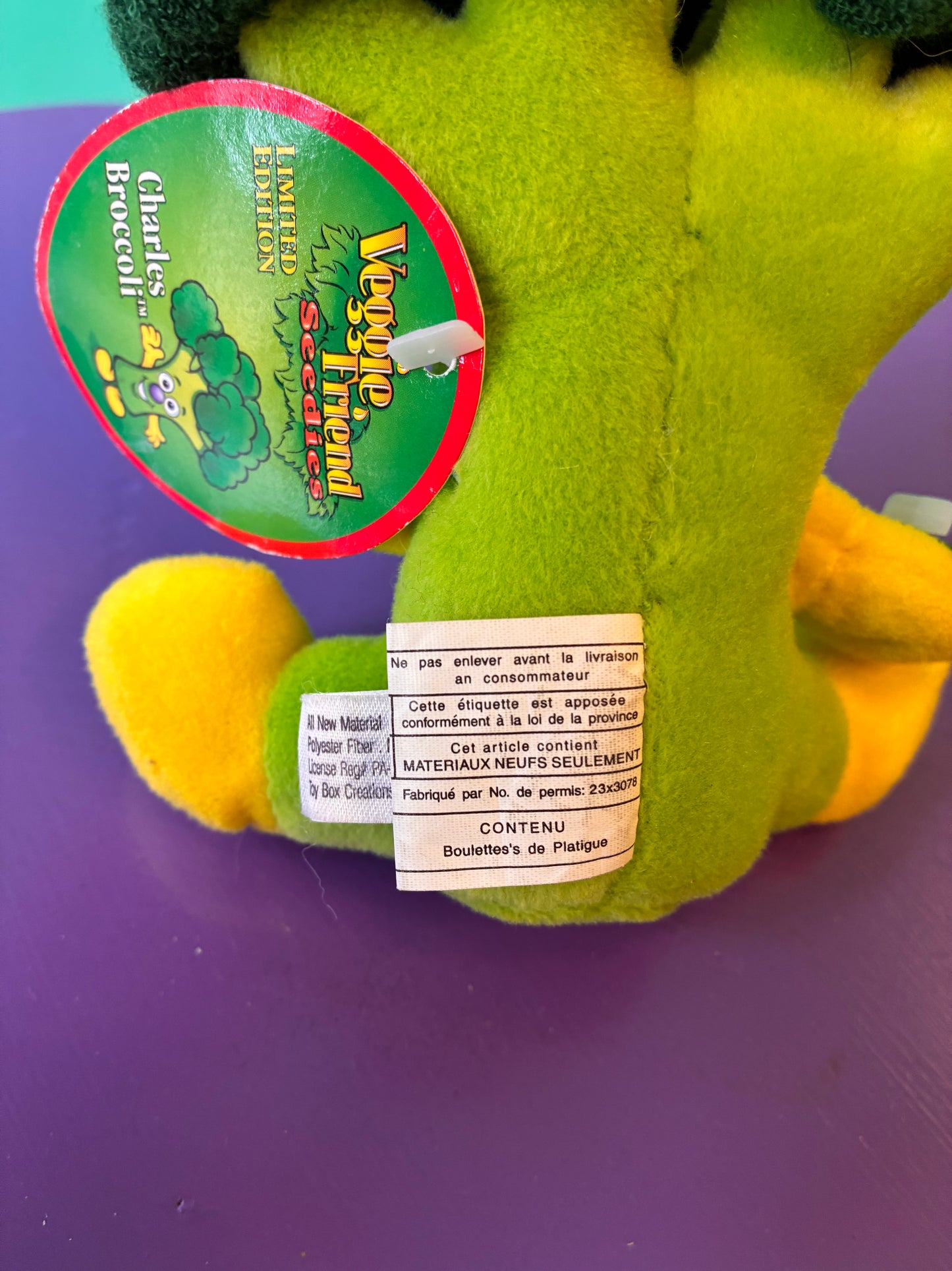 1990's・Veggie Friend Seedies・Beanbag Plush / ベジフレンズ・ブロッコリー・ぬいぐるみ