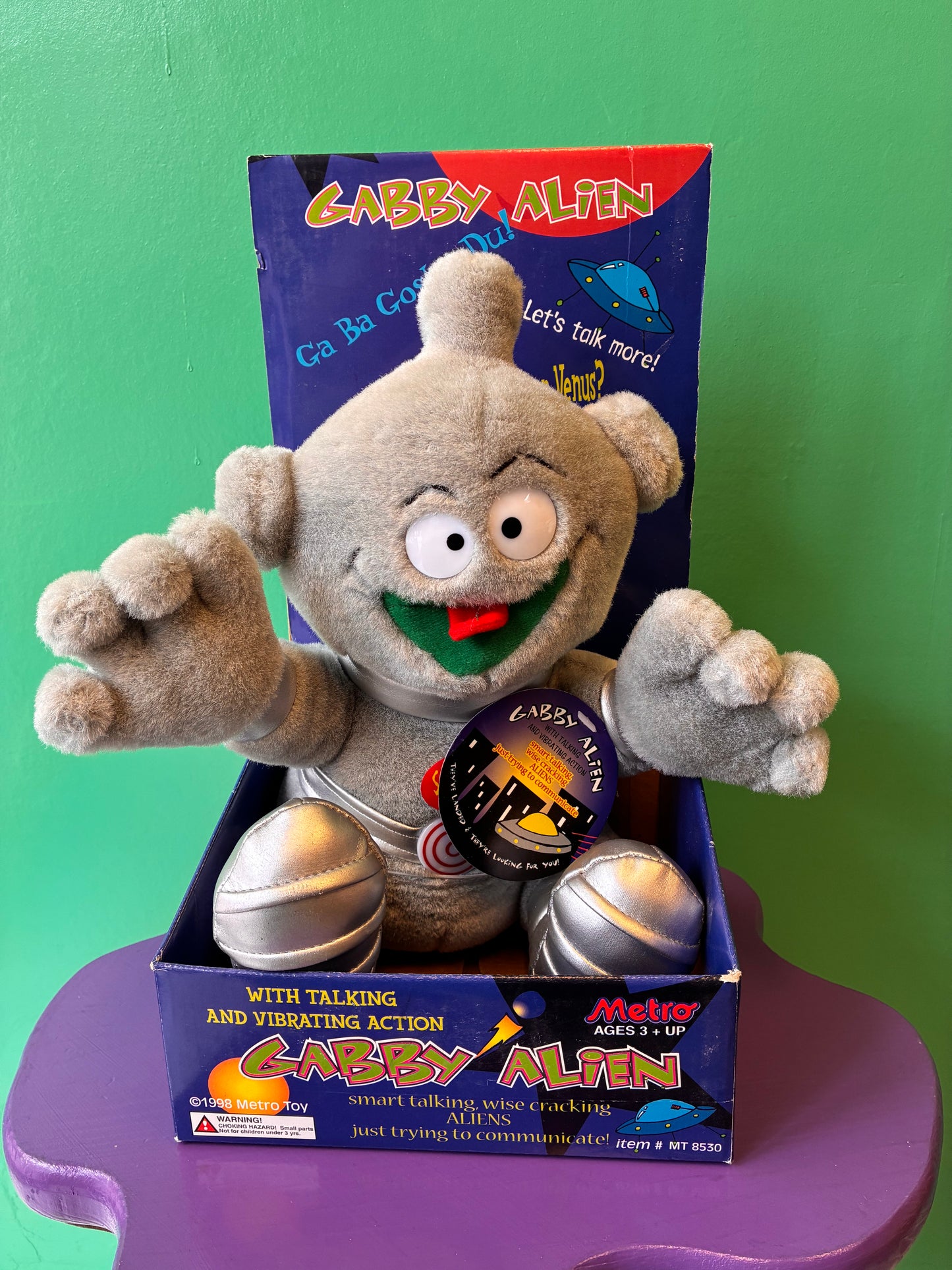 【箱付き】1998・Metro Toy・Gabby Alien・Plush / メトロトイ・ギャビーエイリアン・ぬいぐるみ