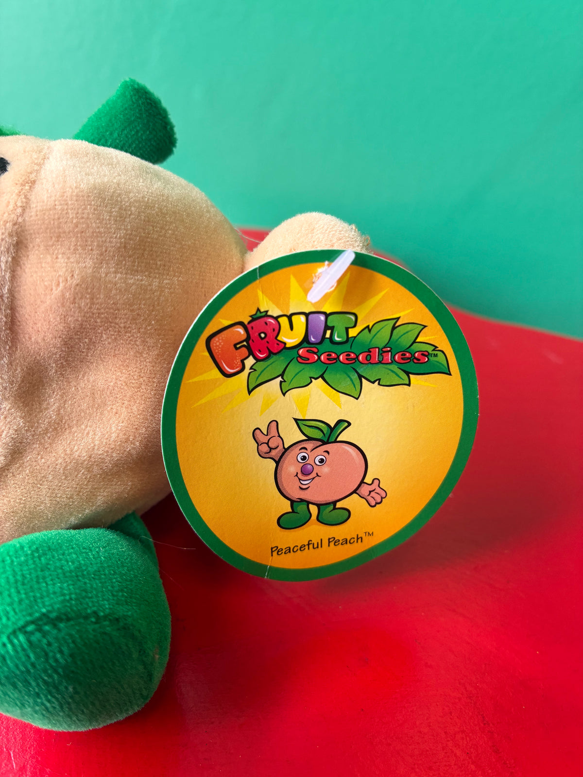 1990's・Fruit Seedies・Peaceful Peach・Beanbag Plush / フルーツシーディーズ・ピースフル ピーチ・桃・ぬいぐるみ