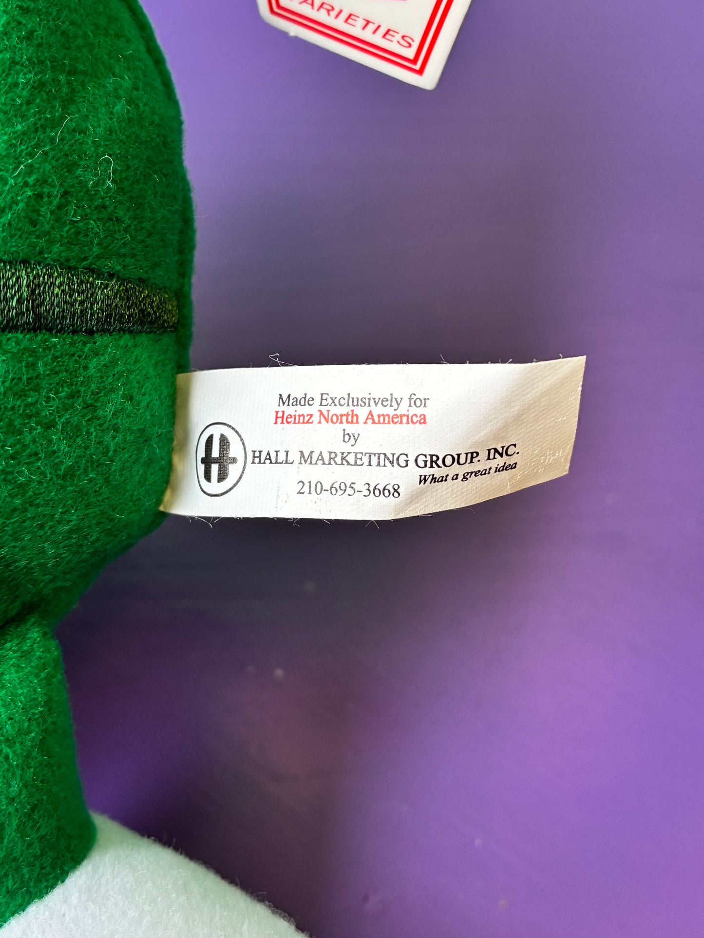 Heinz・EZ Squirt・Green・Plush / ハインツ・イージースクワート・グリーン・ぬいぐるみ