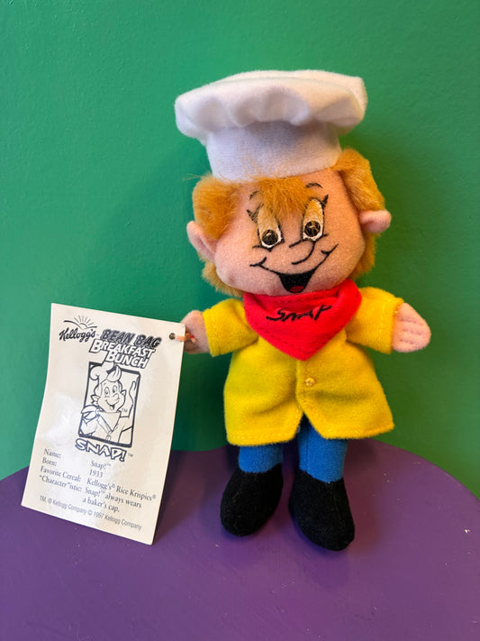 Kellogg’s Bean Bag Breakfast Bunch・Rice Krispies・Snap!・Plush / ケロッグ・スナップ・ビーンバッグ・ぬいぐるみ