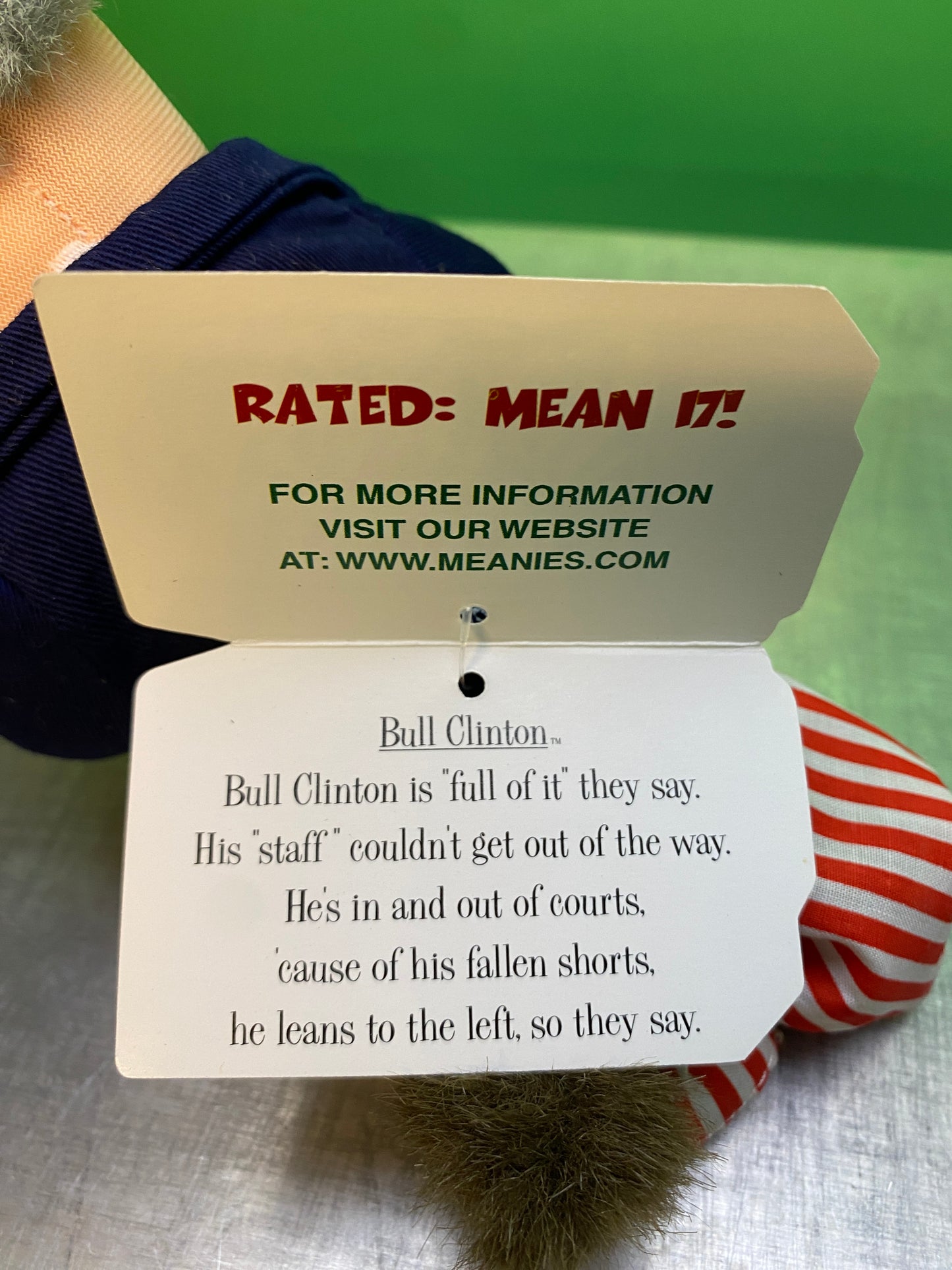 Meanies・Bull Clinton・Plush / ミーニーズ・ブルクリントン・ぬいぐるみ