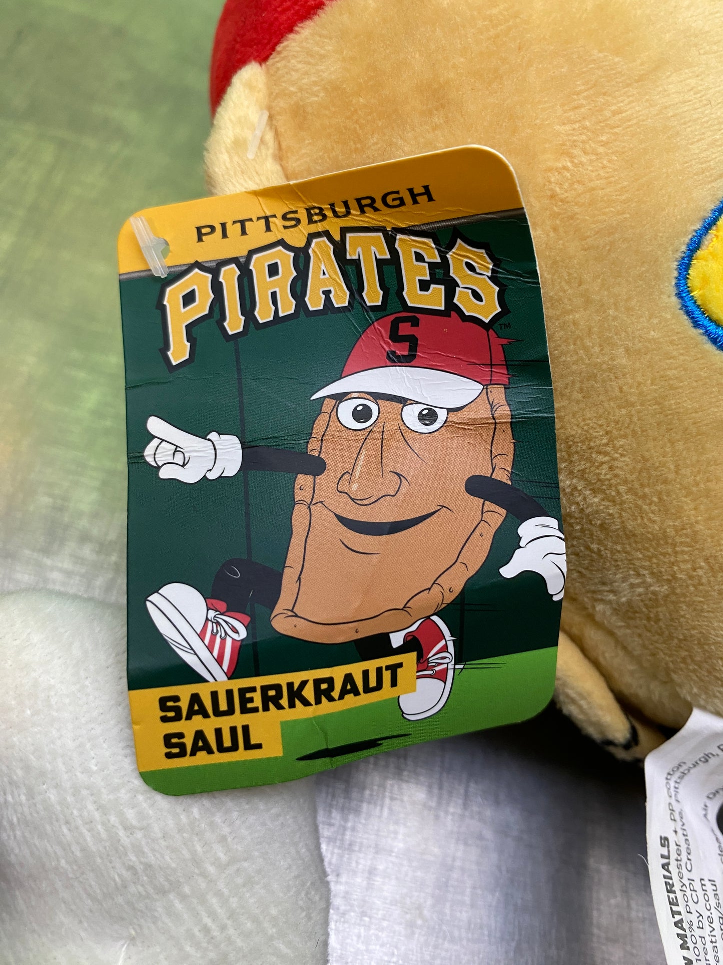 MLB・Pittsburgh Pirates・Mrs. T's Pierogies・Sauerkraut Saul・Plush / ピッツバーグ パイレーツ・ザワークラウト ソール・ぬいぐるみ