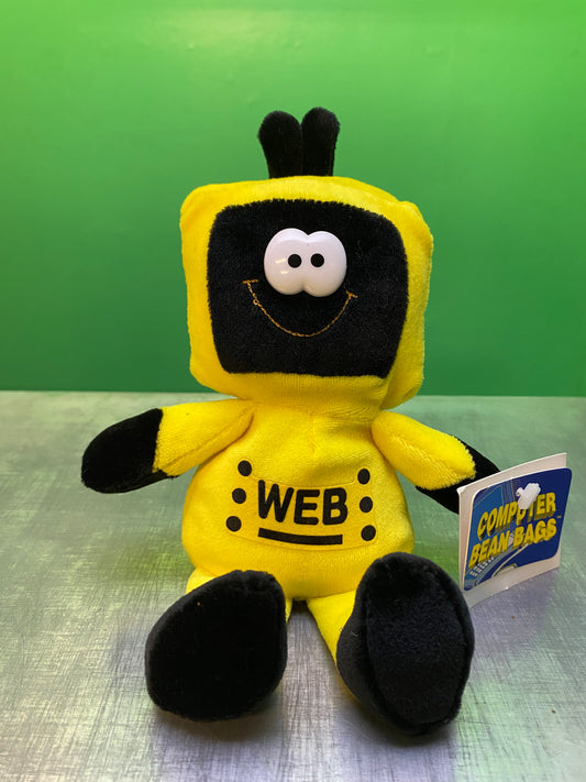 1990's・Dan Dee・Computer Bean Bags "WEB"・Yellow  /ビンテージ・ダンディー・コンピューター・ぬいぐるみ
