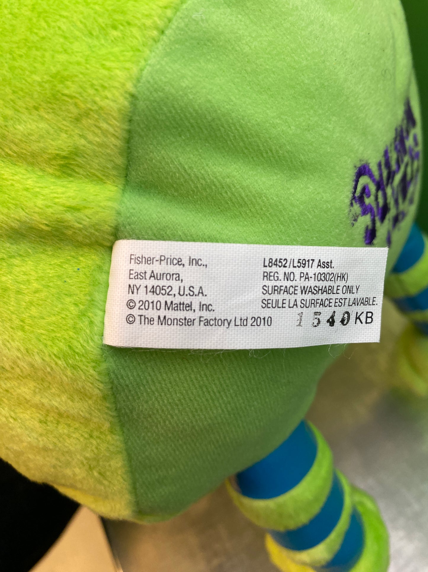 2010・Mattel・Fisher-Price・Not So Scary Monsters・Malcolm・Plush / マテル・ノットソー スケアリー モンスター・マルコム・ぬいぐるみ