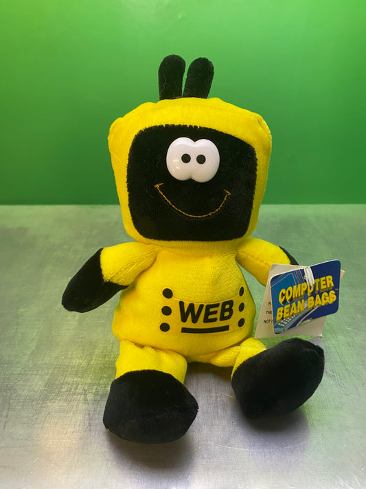 1990's・Dan Dee・Computer Bean Bags "WEB"・Yellow  /ビンテージ・ダンディー・コンピューター・ぬいぐるみ