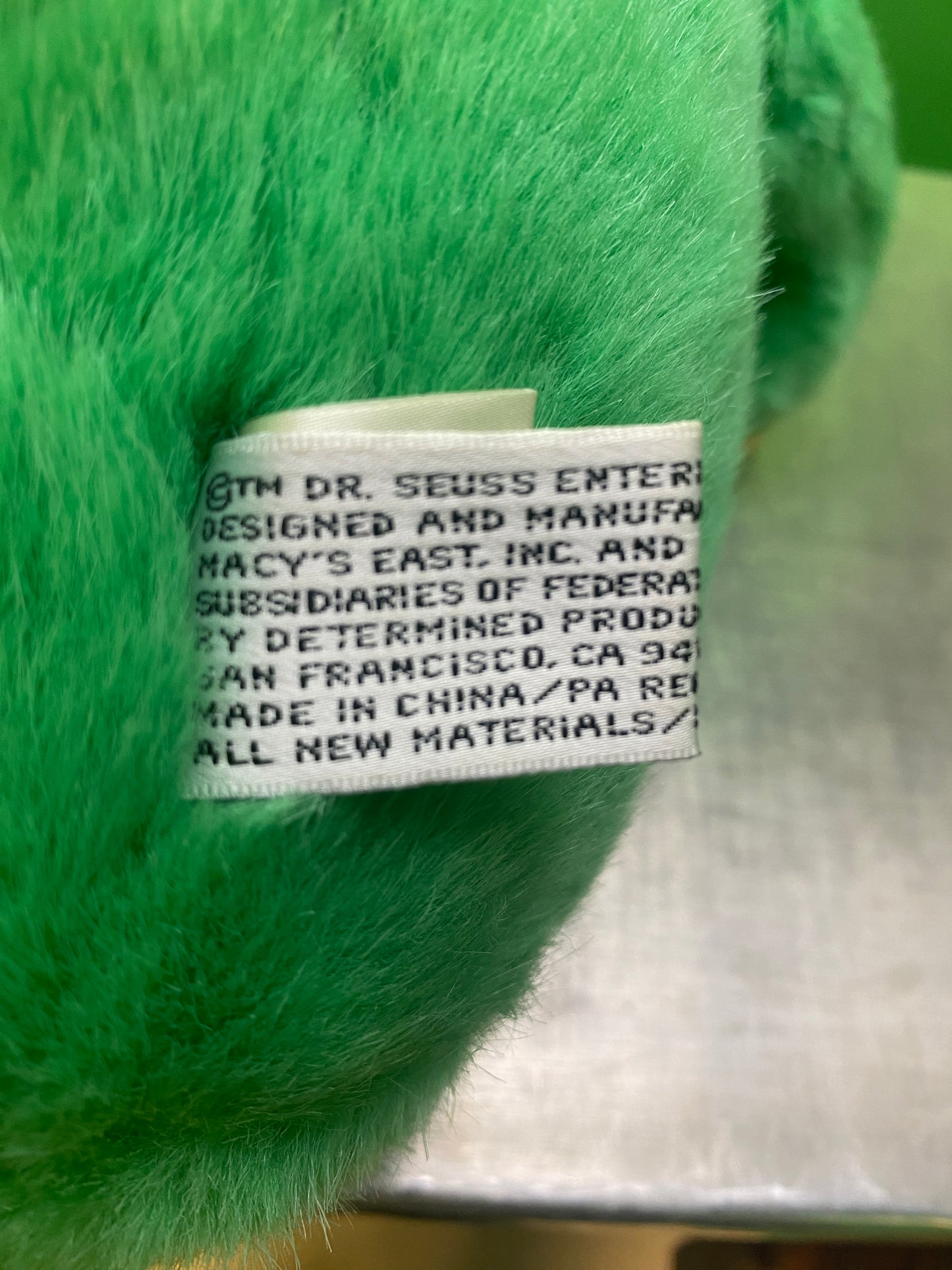 1997・Macy's・Grinch・Plush / グリンチ・ぬいぐるみ（60cm）