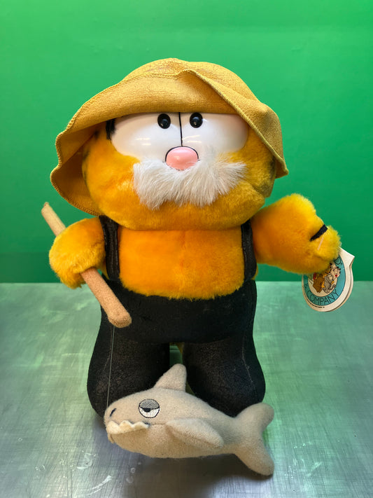 1980's・Garfield・Fisher /ガーフィールド・漁師・ぬいぐるみ _ 正面