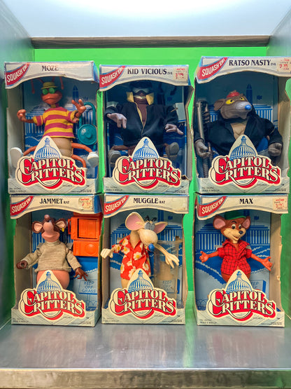 Capitol Critters・Squash Em・6-figure set / キャピトルクリッターズ・フィギュア 6体セット