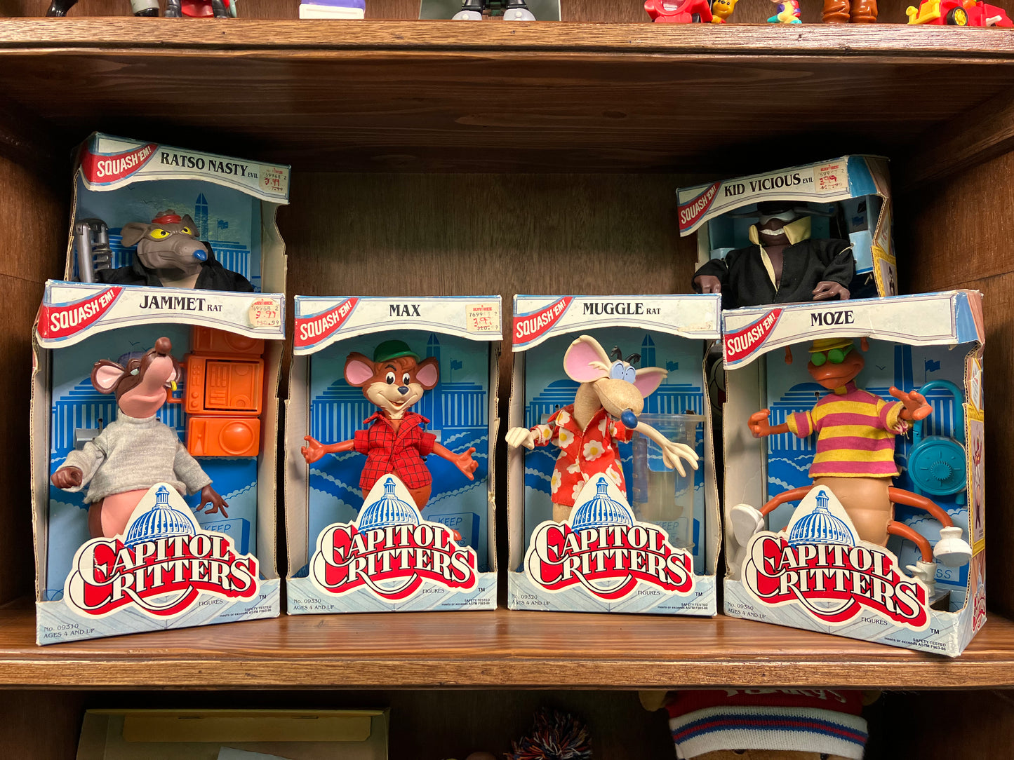 Capitol Critters・Squash Em・6-figure set / キャピトルクリッターズ・フィギュア 6体セット