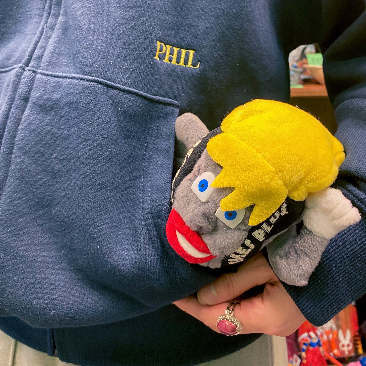 PHIL ZIP UP HOODIE・NAVY