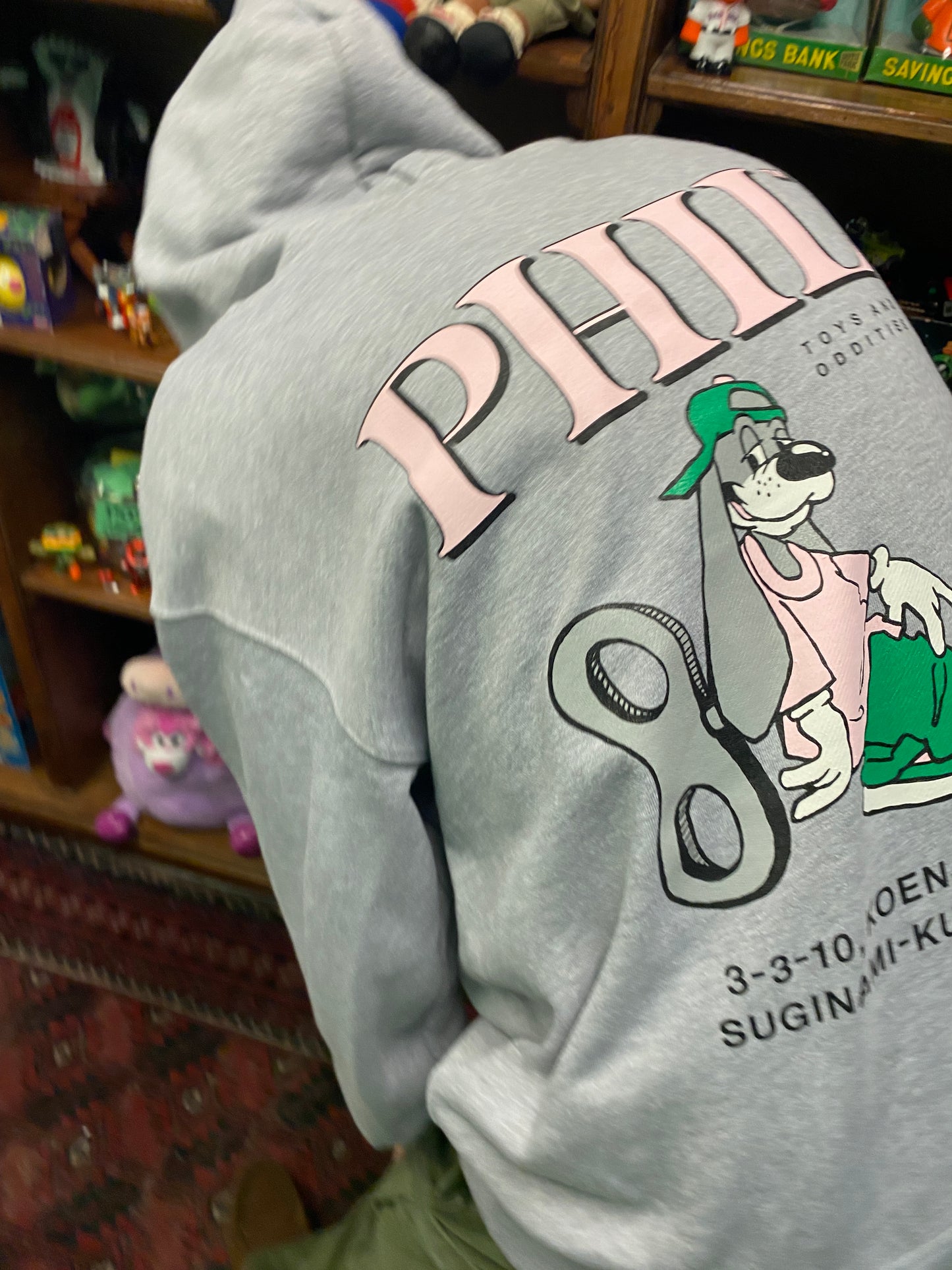 PHIL ZIP UP HOODIE・GRAY