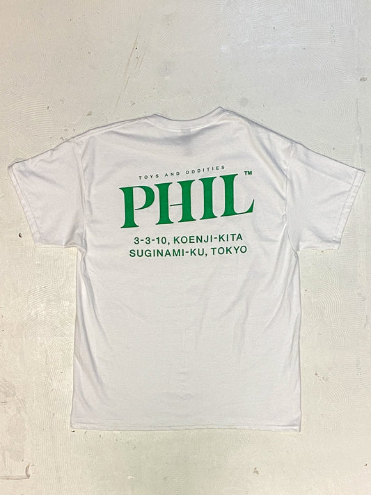 PHIL STORE S/S TEE (GREEN LOGO)