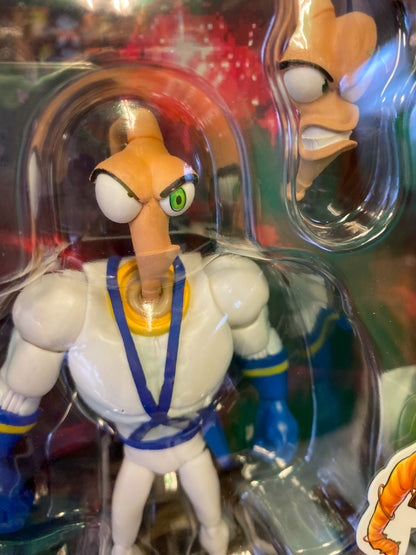 Earthworm Jim With Snott・Action Figures / アースワームジム ウィズ スノット・アクションフィギュア