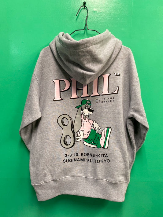 PHIL ZIP UP HOODIE・GRAY