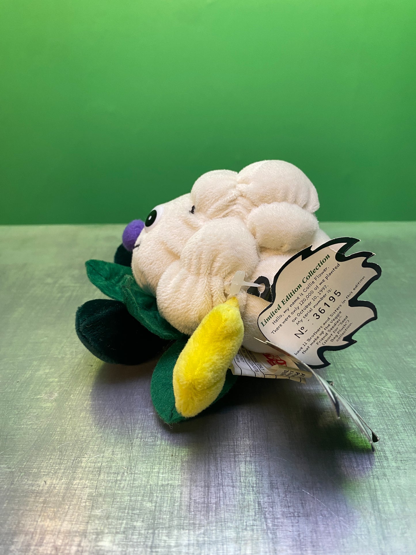 1990's・Veggie Friend Seedies・Collie Flower・Beanbag Plush / ベジフレンズ・カリフラワー・ぬいぐるみ