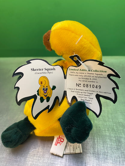 1990's・Veggie Friend Seedies・Skeeter Squash・Beanbag Plush / ベジフレンズ・カボチャ・ぬいぐるみ