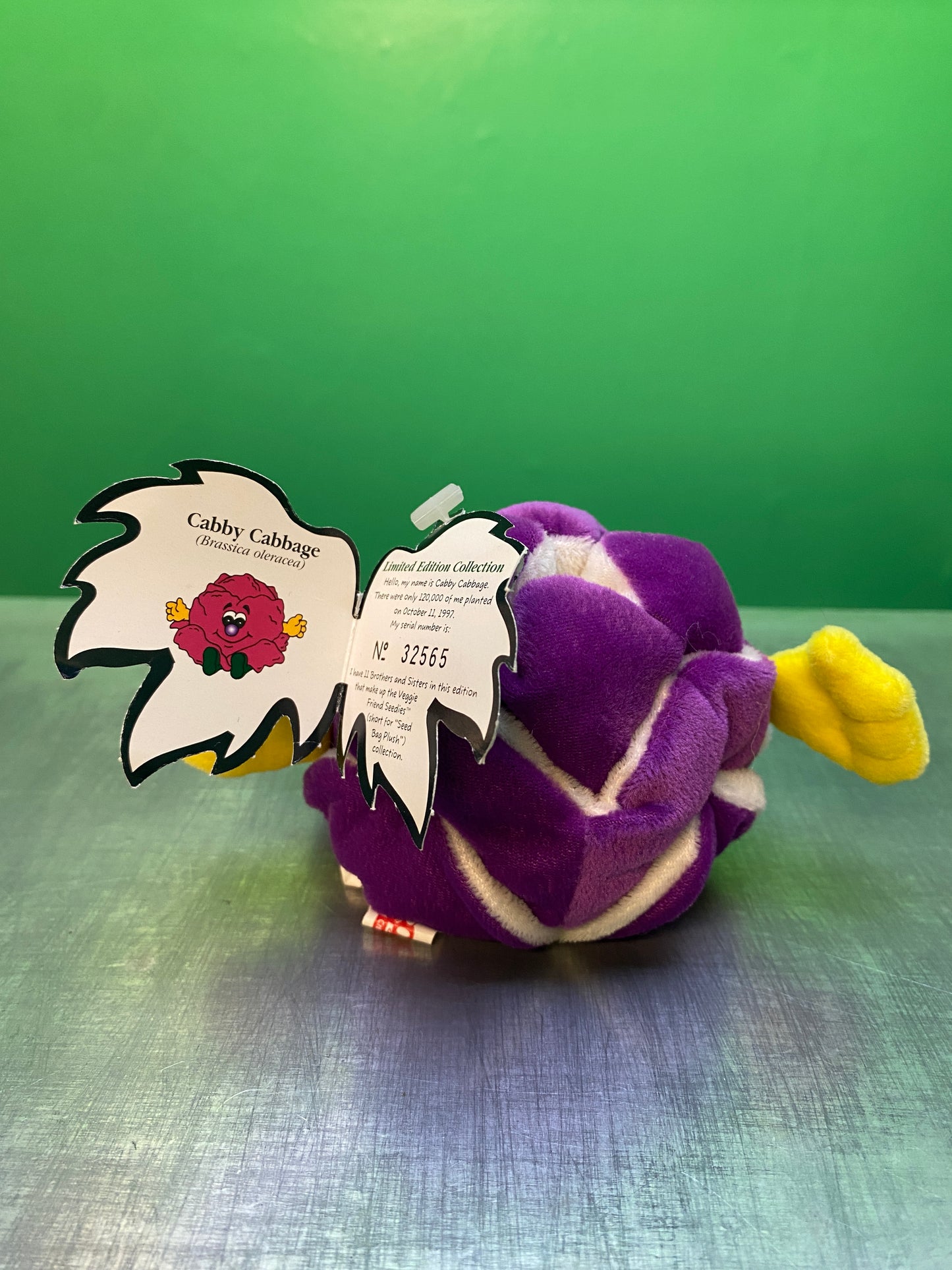 1990's・Veggie Friend Seedies・Cabby Cabbage・Beanbag Plush / ベジフレンズ・紫キャベツ・ぬいぐるみ