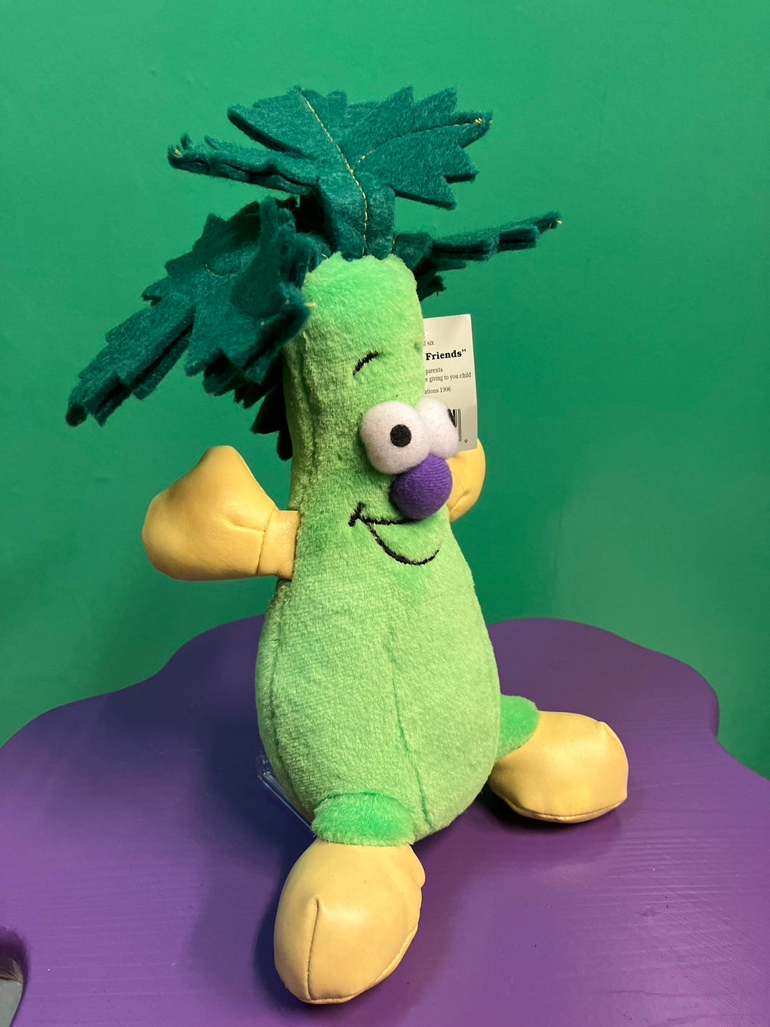 1990's・Veggie Friend Seedies・Crunchy Celery・Beanbag Plush / ベジフレンズ・セロリ・ぬいぐるみ