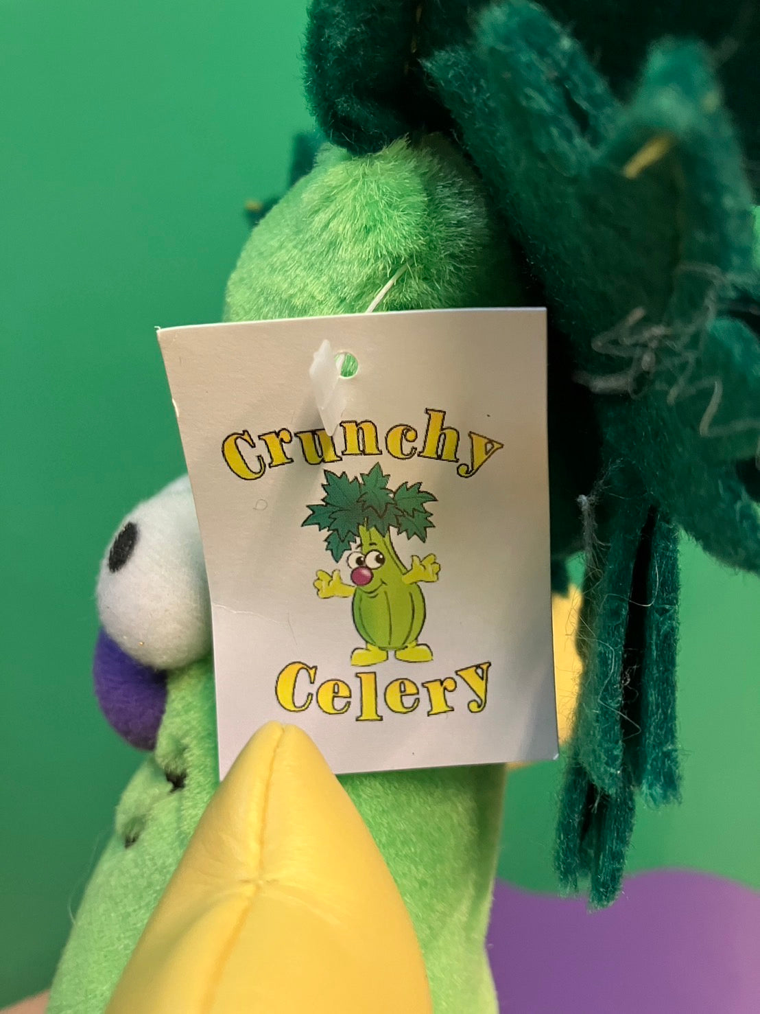 1990's・Veggie Friend Seedies・Crunchy Celery・Beanbag Plush / ベジフレンズ・セロリ・ぬいぐるみ