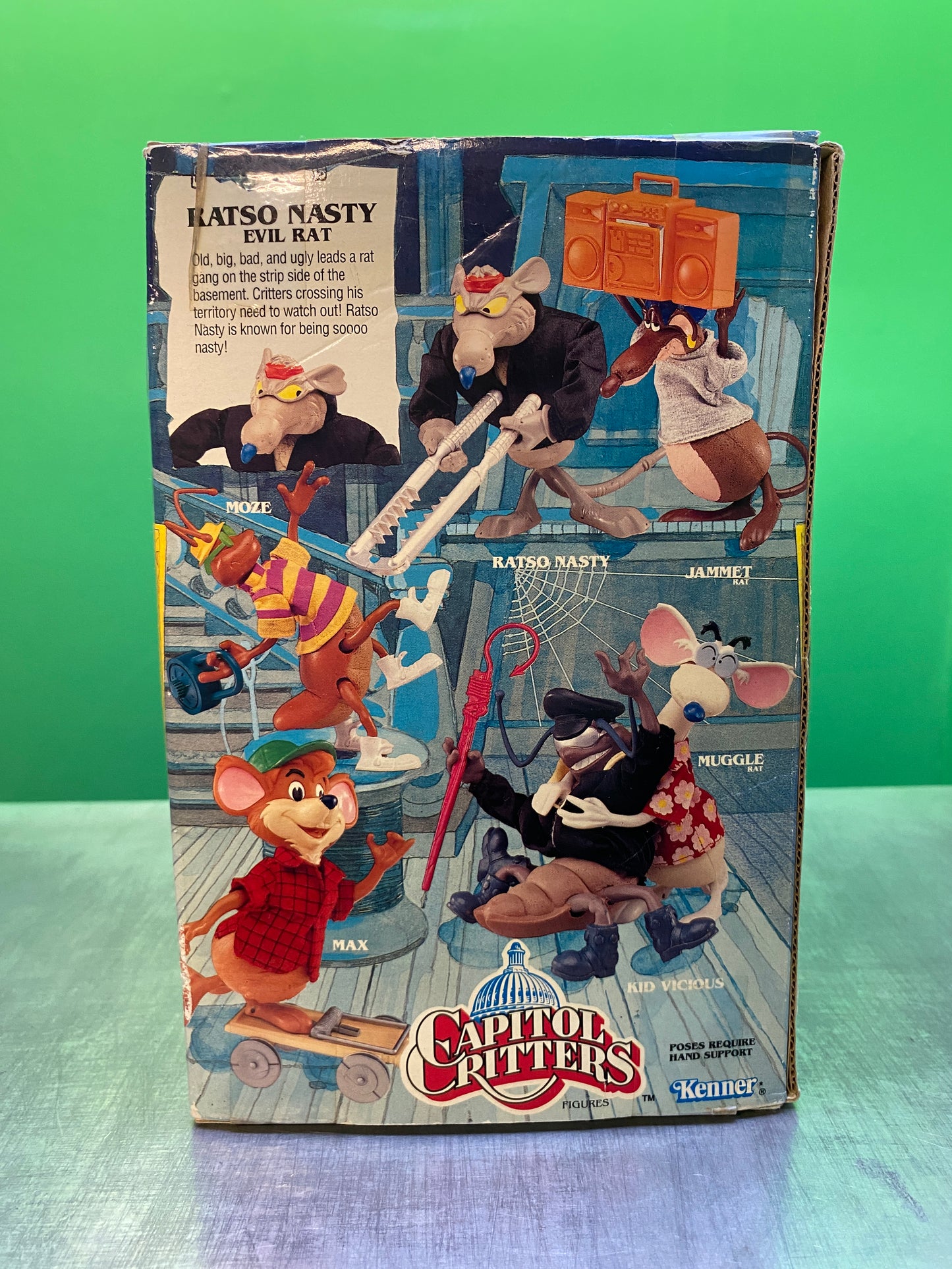 Capitol Critters・Squash Em・Ratso Nasty・figure / キャピトルクリッターズ・ラッツォ ナスティ・アクションフィギュア