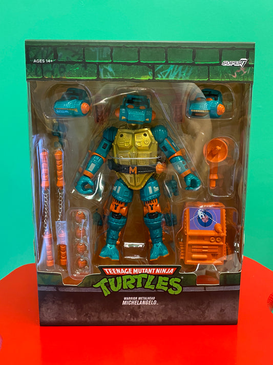 【新品】Super7・TMNT・ULTIMATES! "Warrior Metalhead Michelangelo" / タートルズ・ミケランジェロ・フィギュア