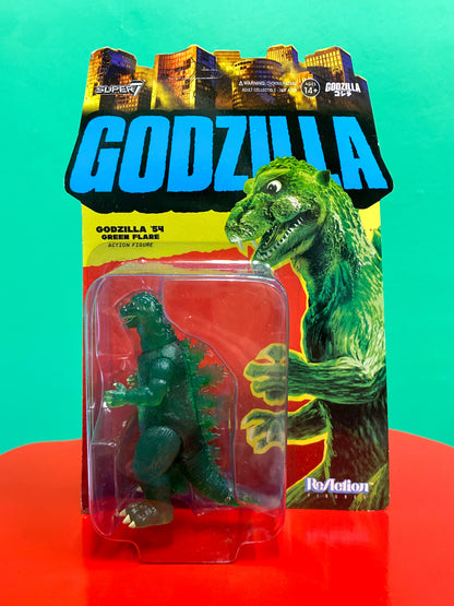 【新品】Super7・Toho・ReAction Figures・Godzilla (Semi-Clear Green Version) /東宝・ゴジラ・セミクリアグリーン・フィギュア