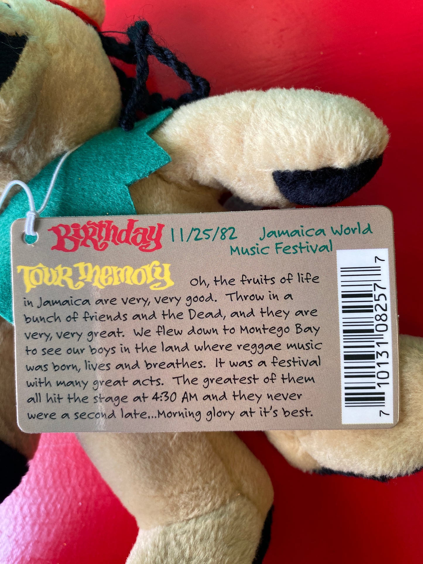 Grateful Dead Bear・Dread Head・Plush / グレイトフルデッドベア・ドレッドヘッド・ぬいぐるみ