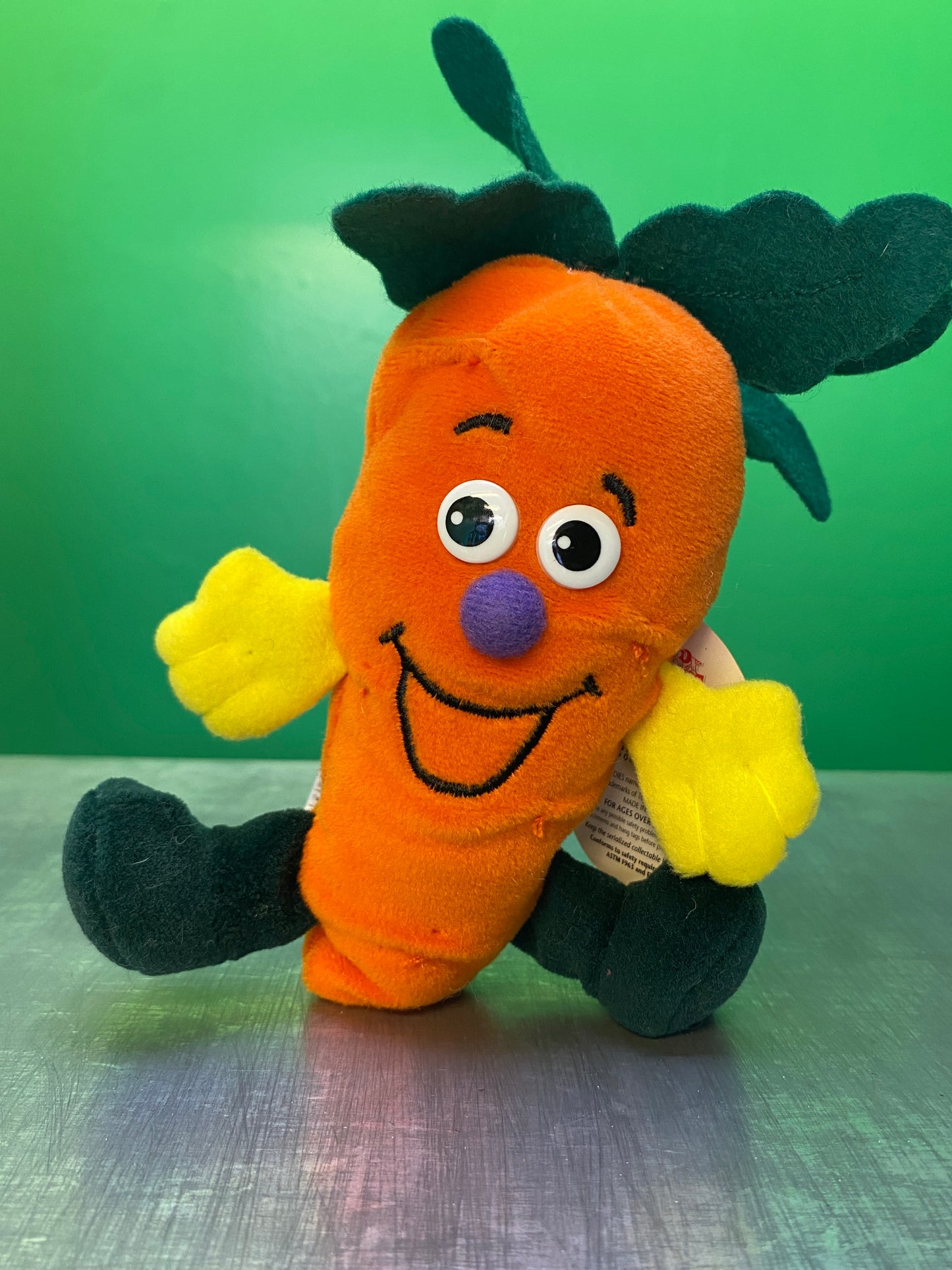 1990's・Veggie Friend Seedies・Beta Carrot・Beanbag Plush / ベジフレンズ・ニンジン・ぬいぐるみ